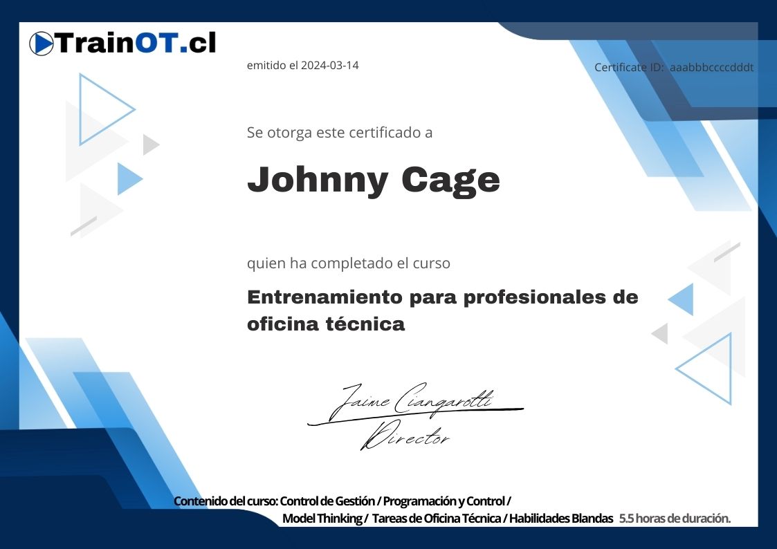 INGENIERÍA CIVIL VICENTE - Entrenamiento para profesionales de Oficina Técnica