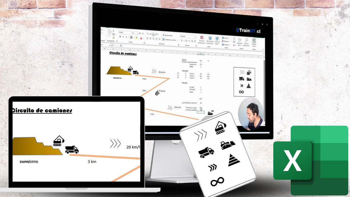 Circuito de Camiones en Excel
